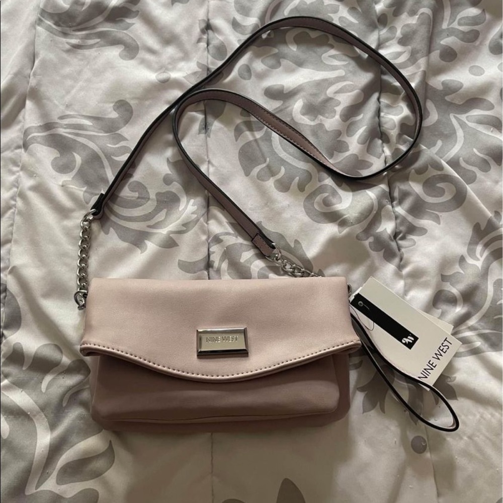 NWT NINE WEST WALLET/ESSENTIALS CROSSBODY BAG, lavender